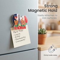 Imán de Resina Personalizado con Logotipo Romántico de París, Ciudad del Amor, Francia, Imán para Refrigerador ROMÁNTICO PARÍS, Decoración Encantadora para el Hogar a la Orilla del Sena