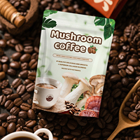 Poudre de café instantané Champignon Reishi Lions Mane Extract Support Gut Health for Energy Better Focus Organic Mushroom Coffee