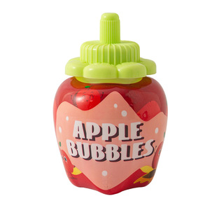 Botella de burbujas de frutas para niños con varita, fácil de transportar, 11,5x7,5 cm, juguete de plástico para exteriores, edad de 2 a 4 años, unisex - Product Image 4