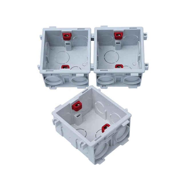 Electrical Fireproof PVC Flexible Push Flush Wall Mounting Switch Box Junction Box Model FA011 86*84*50mm Back Box