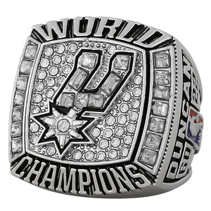 Bague de champion de la ligue de basketball en gros, collection commémorative de bagues sportives avec gemmes, thèmes Césarea, Nevada, Spurs - Product Image 4