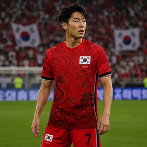<span class=keywords><strong>Maillot</strong></span> de football Corée du Sud 2026 – Tenue nationale domicile/extérieur pour hommes – Kit d'entraînement court - Product Image 1