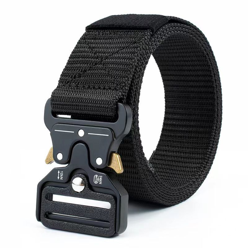 Men Fabric Belt Wholesale Stock Available Buckle Simple Fashion Canvas Waist Belt for Outdoor Sports Quick Release