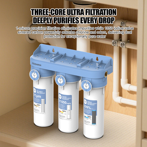 <span class=keywords><strong>Kit</strong></span> de filtre purificateur d'eau OEM 10 pouces à 3 étages <span class=keywords><strong>Triple</strong></span> PP GAC CTO pour réfrigérateur de voiture domestique RV Filtre à eau extérieur-Manuel - Product Image 3