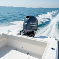 Moteur hors-bord à injection électronique 4 temps 60 CV Huangjie, best-seller, avec hélice marine
