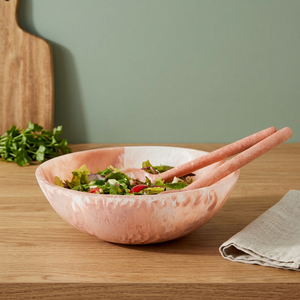 Tazón de Resina Hecho a Mano con Diseño Marmoleado Rosa, Estilo Moderno Pulido para Uso Doméstico, Decoración de Mesa para Ramadán, Utensilios de Cocina de Estilo Único - Product Image 1