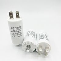 Condensateur à film CBB60 450VAC 6uF, condensateur de démarrage et de fonctionnement pour pompe à eau et pompes submersibles