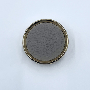 New Design Round Furniture Drawer Leather Handle Zinc Hardware Closet Leather Wardrobe <strong>Door</strong> <strong>Knob</strong> - Product Image 4