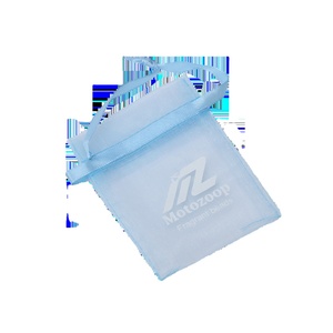 Sacs en organza personnalisés avec cordon de serrage pour bijoux, perruques et rubans de mariage, pochettes réutilisables pour bijoux en gros - Product Image 1