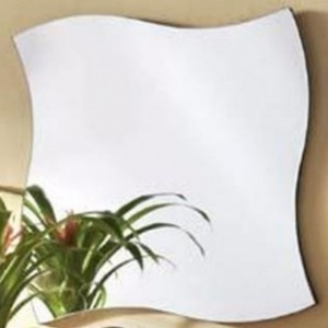 กระจกเงาติดผนังรูปตัว S คุณภาพดี ดีไซน์ทันสมัย สีเงิน - Product Image 2