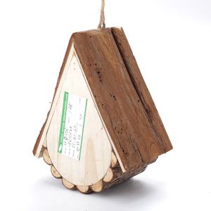 2022 Moderne Vogelhuisje Van Hoge Kwaliteit <span class=keywords><strong>Chinese</strong></span> Spar Waterdruppelvorm Houten Vogelhuisje - Product Image 5