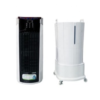 Ventilateur rafraîchisseur d'air évaporatif portable rechargeable à énergie solaire 24V DC avec réservoir d'eau de grande capacité 45L pour usage domestique et extérieur