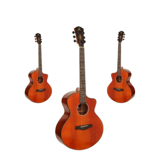 Hot bán chuyên nghiệp nhạc cụ tại Trung Quốc rắn vân sam 41-inch Acoustic Guitar Glossy kết thúc Chất lượng cao guitar