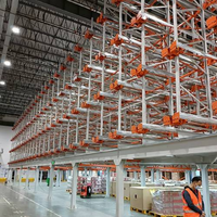 Rayonnages de stockage automatisés et semi-automatisés personnalisés pour navette radio, pour centres logistiques
