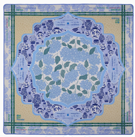 Tapis de table de mahjong carré de luxe, épais, silencieux, pliable, écologique, durable, portable, antidérapant, pour 4 joueurs