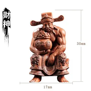 Tiktok popular money god Guan Yu ornamenti in resina statua di buddha cinese decorazione della casa o regalo di apertura
