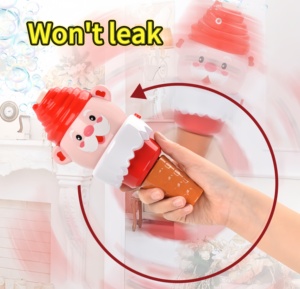 Nhựa Tự Động Bong Bóng Blower Giáng Sinh Hoạt Động Giáng Sinh Đảng Cung Cấp Âm Nhạc Ánh Sáng Bong Bóng Blower Santa Claus Bong Bóng Máy - Product Image 3