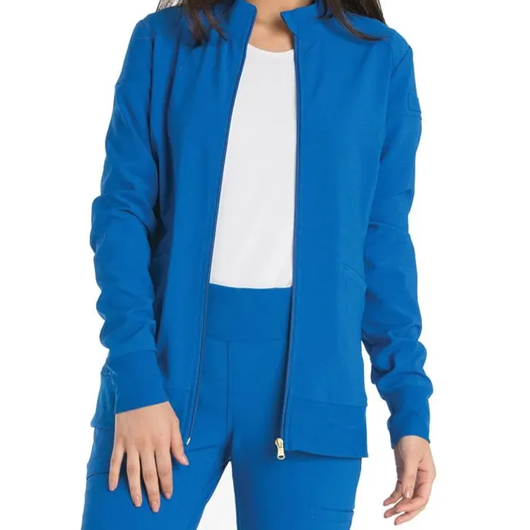 Wholesale Hospital Uniform Scrub Jacket with Pockets Medical Scrubs Uniforms Medical Lab Jackets for Nurse