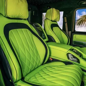 Lujo personalizado SUV Primera Clase limusina consola reposabrazos G Wagon conversión coche asiento trasero de cuero kit para Mercedes Benz G63 W221