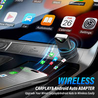Adaptateur sans fil CarPlay et Android Auto avec processeur Qualcomm 8 cœurs, dongle USB Type-C pour voitures universelles