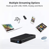 Mini projecteur intelligent Android DLP S90 pour la maison, nouveau projecteur LED portable 2K HD, double fréquence WiFi avec fonctionnalités 3D, écran de téléphone portable