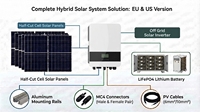 Système d'énergie solaire hybride 10KW 20KW 30KW hors réseau pour maison, système de panneaux solaires 8KW 5KW, kit complet avec batterie au lithium