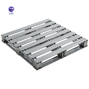 भारी शुल्क रसद गोदाम परिवहन जस्ती धातु स्टील पैलेट - Product Image 1