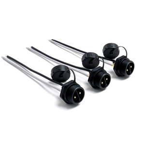 Toptan Özel 2 Pinli Su Geçirmez Havacılık Konnektör Kablosu 2 Çekirdekli Panel Montajlı Kablo Demeti Toz Kapağı ile - Product Image 1