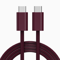 Câble adaptateur de gros d'usine Type-C 3A à charge rapide avec gaine PVC/Nylon pour iPhone 15/16/17/18 Pro Max et téléphones Android - Longueur 1M