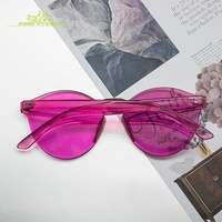 EAGO 2025 2026 Lunettes de soleil transparentes sans monture de haute qualité pour l'été, vente en gros, livraison rapide, protection UV400, style tendance pour hommes, PC