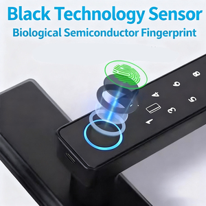 Thông Minh Vân tay quét an toàn cảm biến nhập BLE mở trái Lỗ mộng khóa cửa với an toàn sinh trắc học ngón tay - Product Image 6