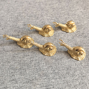 Gold <strong>Antique</strong> Brass Snail <strong>Drawer</strong> <strong>Knobs</strong> Pulls Cabinet Door Home Decorations Jewelry Box Decorative Handle - Product Image 3