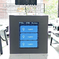 Interrupteur intelligent WiFi Mesh Lanbon L8 7 1 avec écran tactile LCD, 10A, en verre, 1/2/3 voies, commande vocale GOOGLE HOME Alexa Siri EU