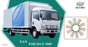 Geling ใบพัดของตัวถังรถบรรทุกอัตโนมัติ10ชิ้น, ใบพัดพัดลมระบายความร้อนด้วย8970786620สำหรับ <span class=keywords><strong>Isuzu</strong></span> <span class=keywords><strong>NPR</strong></span> NQR 700P Elf ข้ามรถบรรทุก - Product Image 3