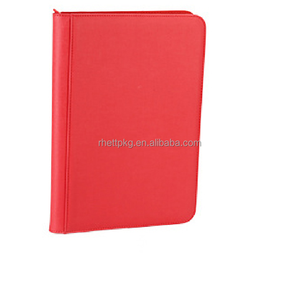 Handmade 4-túi kinh doanh thẻ chất kết dính tùy chỉnh PP PU da thời trang 9-túi Trò chơi thẻ tổ chức sản xuất công ty - Product Image 4