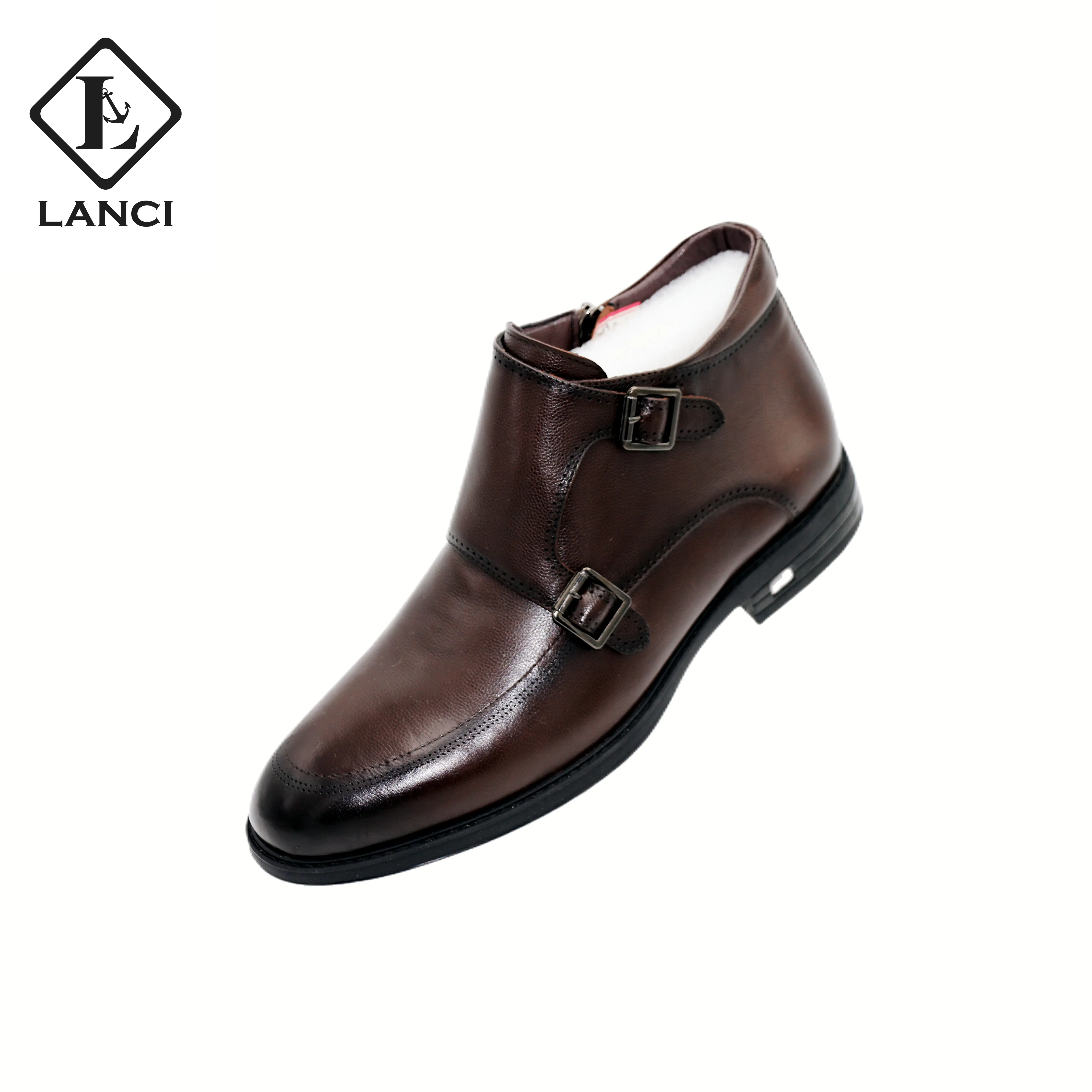 LANCI 2022 factory wholesale Custom Made Well Designed Fashion Trend boots genuine leather boots for men