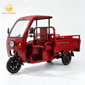 Tricycle agricole à trois roues avec cabine simple, capacité de charge de 500 kg, boîte ouverte sur trois côtés de grande taille 1600x1100x420 - Product Image 5