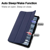 Para Nokia T21 T10 T20 Funda 2022 10,4 pulgadas PU cuero Tri-plegable soporte magnético Flip Funda para Nokia T21 2022 Tablet niños