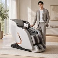 Sillón Reclinable de Masaje de Gravedad Cero Zhouqi Premium con Masaje de Rodillas con Rodillos y Comando por Voz para el Cuidado de la Salud en el Hogar de Lujo