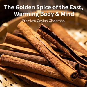 Grosir <span class=keywords><strong>Ceylon</strong></span> kayu manis 10cm 25cm rempah-rempah tunggal & Rempah mentah kering Cassia kayu manis tongkat memanggang dan memasak - Product Image 2