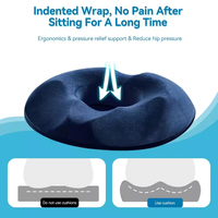 Coussin orthopédique ergonomique en mousse à mémoire de forme pour hémorroïdes et post-chirurgie de la prostate, coussin de siège annulaire pour soulager la douleur, idéal pour le bureau et la voiture
