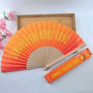 Custom <b>Large</b> Folk Art Paper Model Folding Hand <b>Fan</b> Personalized Music Theme Dance Party Painted Bamboo Business Gifts Sports - Product Image 4
