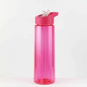 Colorful Outdoor Sports Drinking Water Bottle With Logo Printing, 750Ml Capacity, Reusable Straw, Food-Safe, Adults - Product Image 5