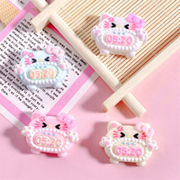 Creative Cartoon 520 Chat DIY Résine Accessoires Crème Colle Bijoux Épingle À Cheveux Corde Téléphone Cas pour Noël