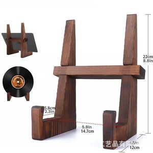 Estante de madera para recetas, soporte para encimera de cocina, soporte de almacenamiento de una sola capa para libros de cocina y marcos de fotos - Product Image 2