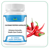 Capsules de poivre de Cayenne de marque privée Capsules d'extrait de poivre de Cayenne de soutien aux herbes végétaliennes