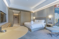 Ensemble de meubles de chambre à coucher en bois simple et luxueux, suite de chambre à coucher king size pour hôtel 5 étoiles