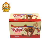 Vente chaude saveur sucrée cône de crème glacée confiture de chocolat décadent avec bonbons Biscuit fruits noix ingrédients