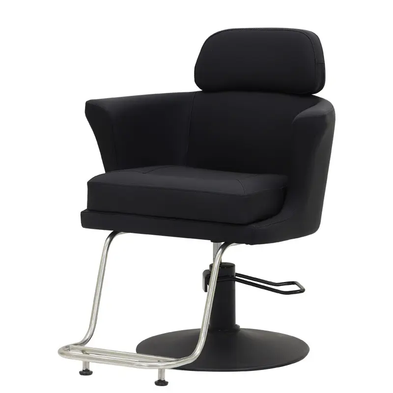 Furnitur Salon rambut Modern, kursi toko tukang cukur, kursi Salon rambut, pengangkat khusus, kursi tukang cukur hitam