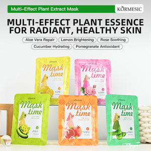 KORMESIC Masque facial personnalisé Aloe Vera <span class=keywords><strong>concombre</strong></span> Rose citron grenade extrait apaisant blanchissant antioxydant masque facial réparateur - Product Image 3